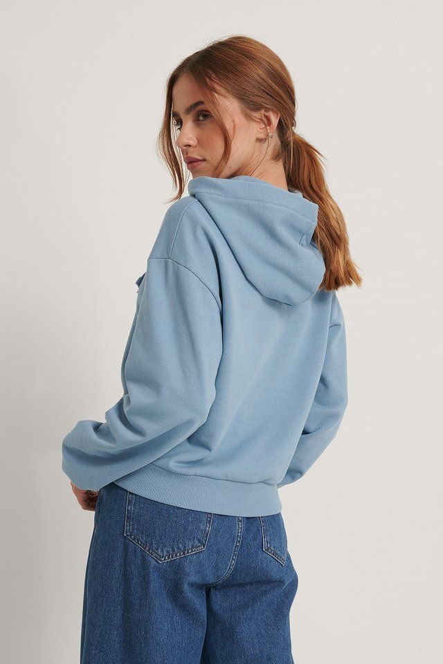 Unisex Blue over-sized hoodie